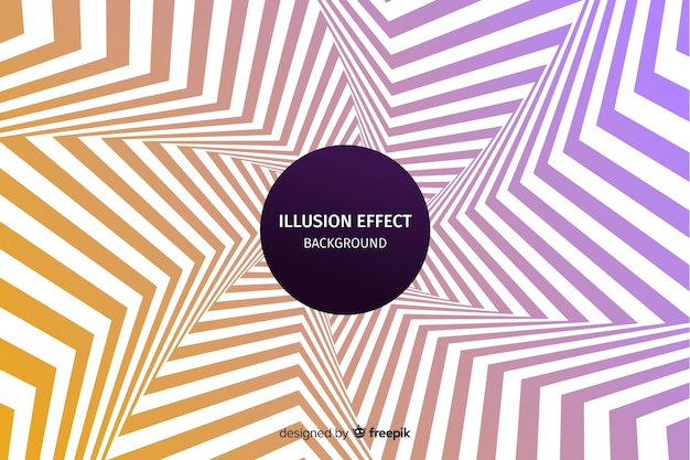 Gradient optical illusion effect background Free Vector