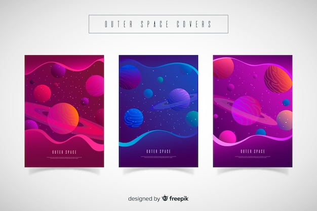 Gradient outer space covers Free Vector