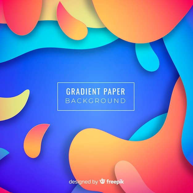Gradient paper background Free Vector