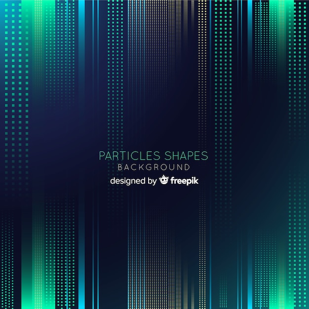 Gradient particles background Free Vector