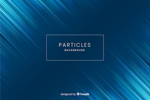 Gradient particles background Free Vector