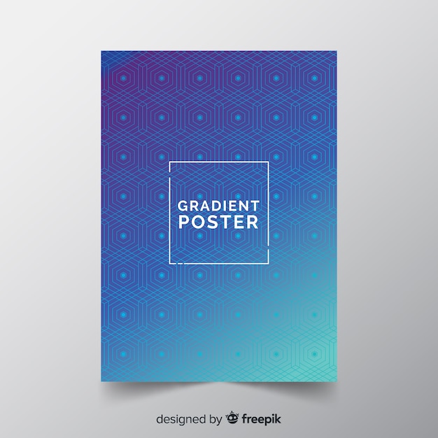 Free Vector | Gradient poster template