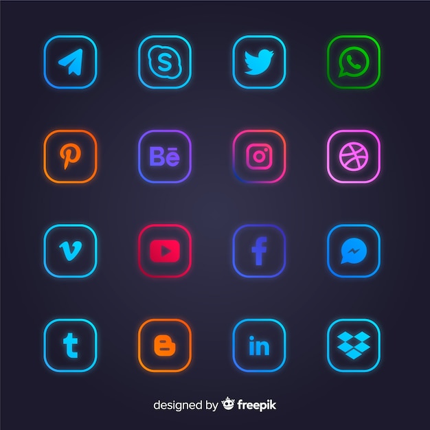Download Free Download This Free Vector Gradient Social Media Logo Collection Use our free logo maker to create a logo and build your brand. Put your logo on business cards, promotional products, or your website for brand visibility.