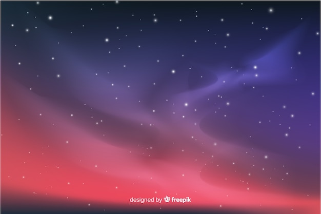 Gradient Starry Night Background Vector | Free Download
