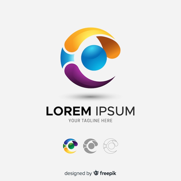 Download Free Gradient Tridimensional Abstract Company Logo Free Vector Use our free logo maker to create a logo and build your brand. Put your logo on business cards, promotional products, or your website for brand visibility.