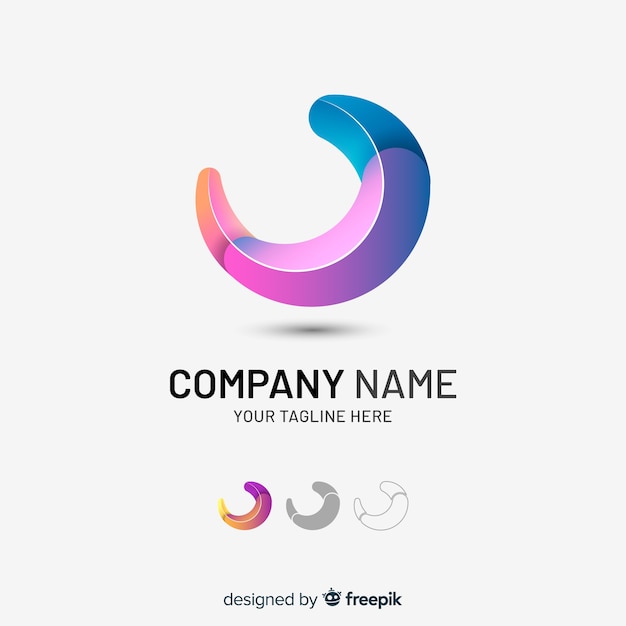 Download Free Gradient Tridimensional Abstract Company Logo Free Vector Use our free logo maker to create a logo and build your brand. Put your logo on business cards, promotional products, or your website for brand visibility.