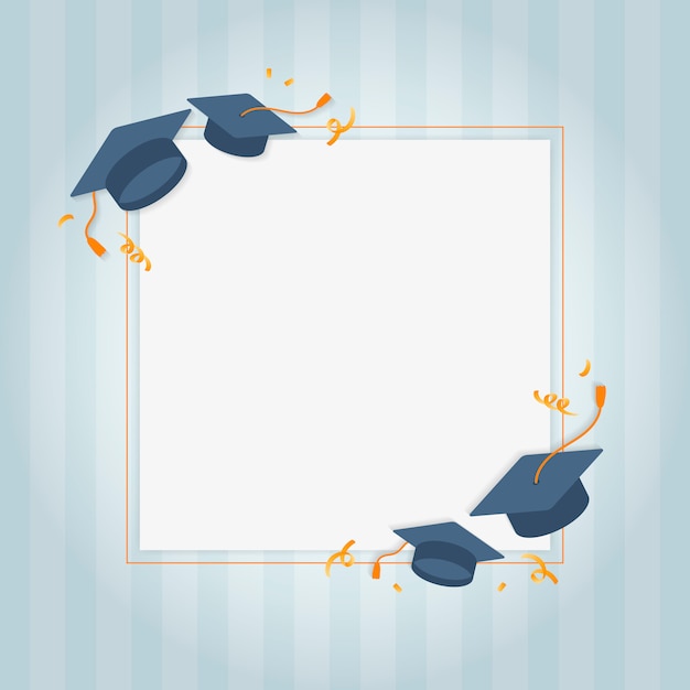 Free Vector | Graduation greeting card