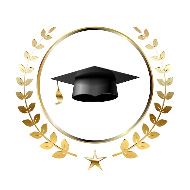 Premium Vector | Graduation logo template design elements.