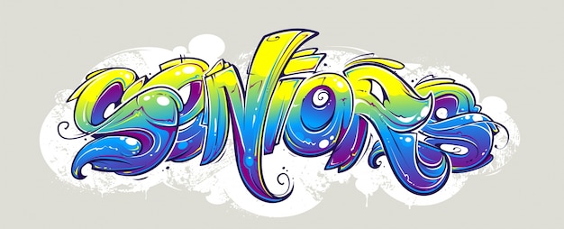 Free Vector Graffiti Design On Wall