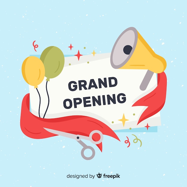 Premium Vector Grand Opening