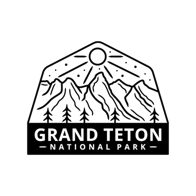 Premium Vector Grand Teton National Park Sticker 8014