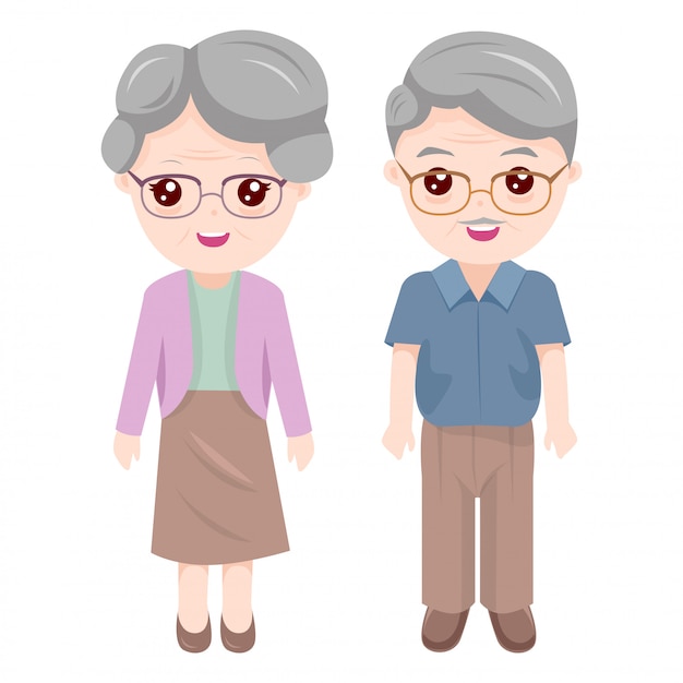 Download Grandma and grandpa | Premium Vector