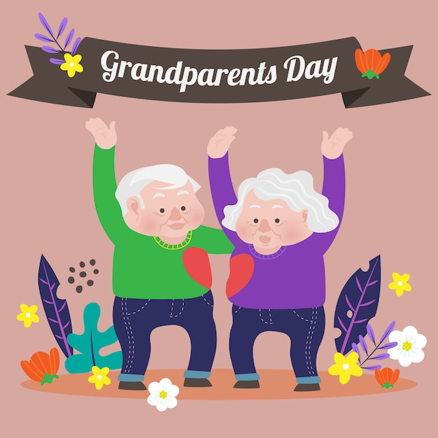 Download Grandparents day background with beautiful garden ...