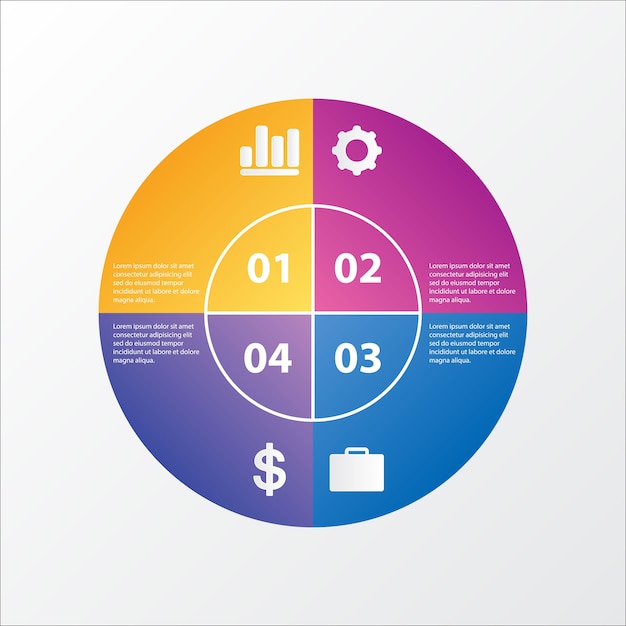 Premium Vector | Graph data chart template