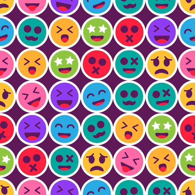 free-vector-colorful-smile-emoticons-pattern