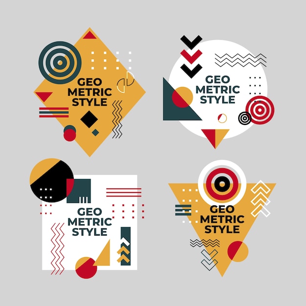 Download Free Download This Free Vector Graphic Design Labels In Geometric Style Use our free logo maker to create a logo and build your brand. Put your logo on business cards, promotional products, or your website for brand visibility.