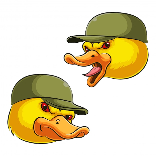 Premium Vector | Graphic head of an duck mascot illustration