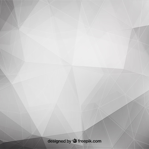 Gray polygonal background | Free Vector