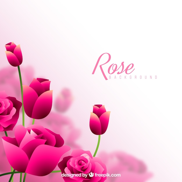 Great background with decorative pink
roses