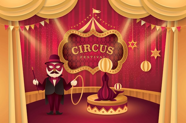 Download Free Great Circus Carnival Show Premium Vector Use our free logo maker to create a logo and build your brand. Put your logo on business cards, promotional products, or your website for brand visibility.