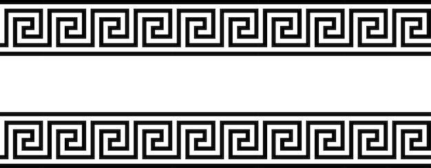 Premium Vector | Greek key. greek motives texture border or frame