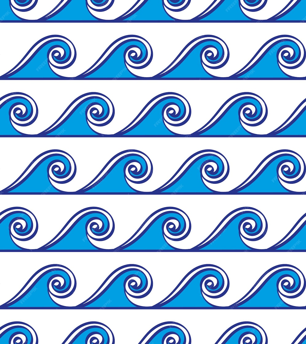 Premium Vector Greek waves seamless vector pattern background or