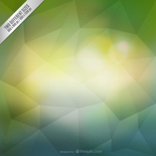 Free Vector | Green abstract polygonal background