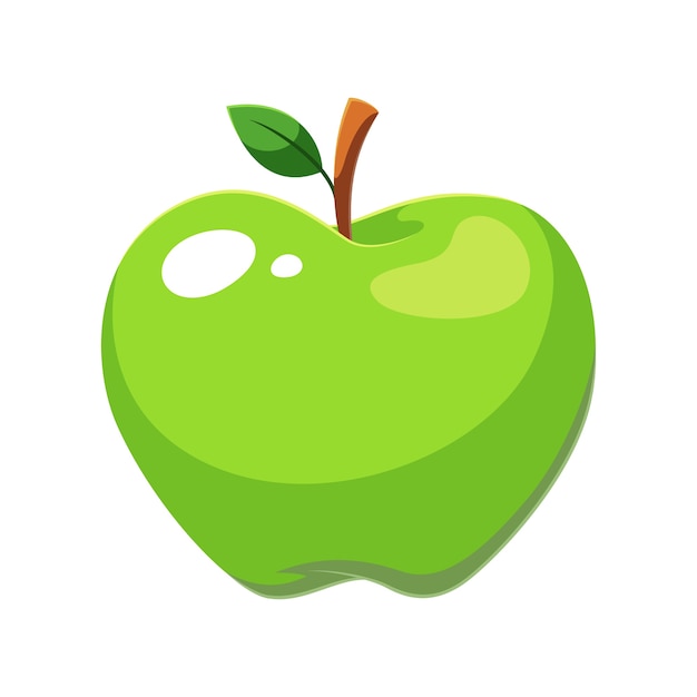 Premium Vector | Green apple fruit