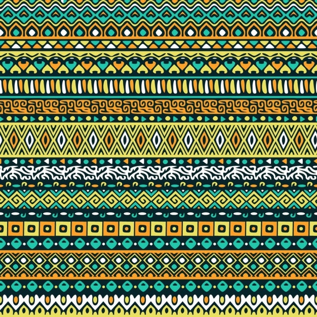 Free Vector | Green background with tribal pattern