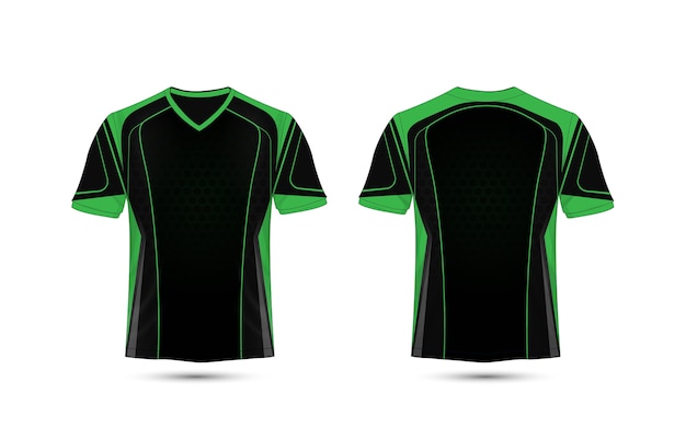 Download Premium Vector | Green and black layout e-sport t-shirt ...