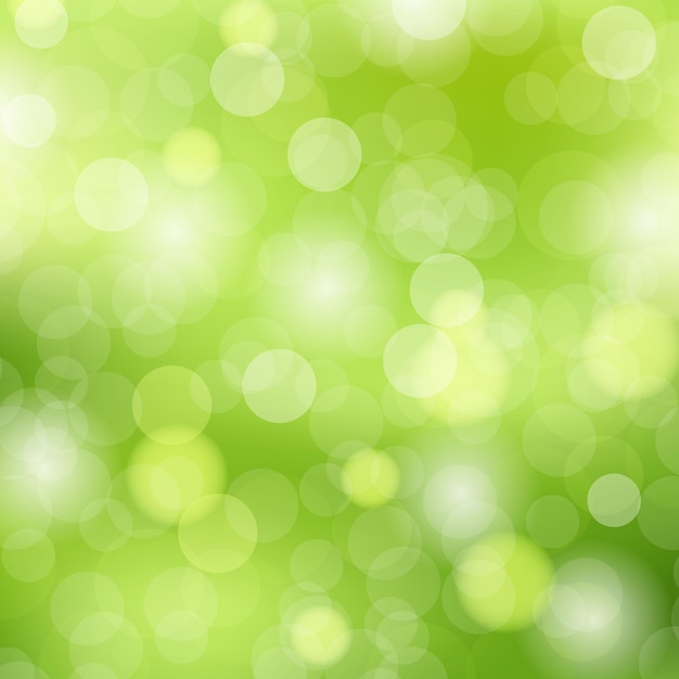 Premium Vector | Green bokeh effect background