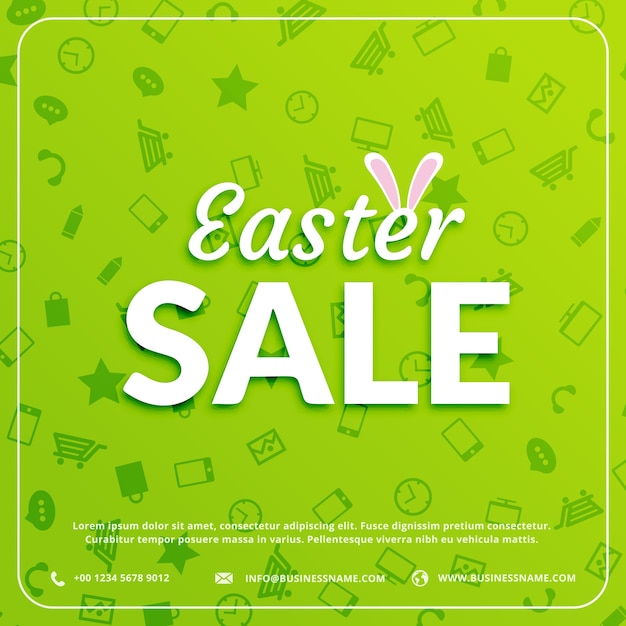 Green discount card for easter