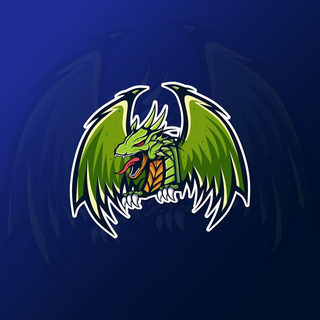Download Free Green Dragon Mascot For Esport Gaming Logo Premium Vector Use our free logo maker to create a logo and build your brand. Put your logo on business cards, promotional products, or your website for brand visibility.