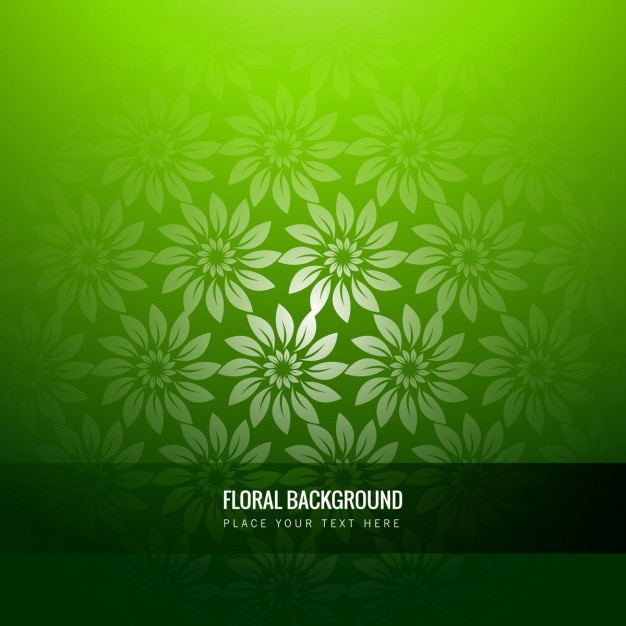 Free Vector | Green floral background