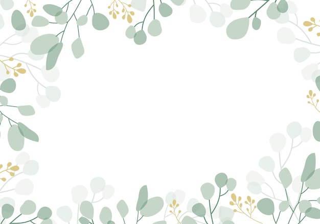 Free Vector | Green floral background