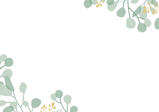 Free Vector | Green floral background