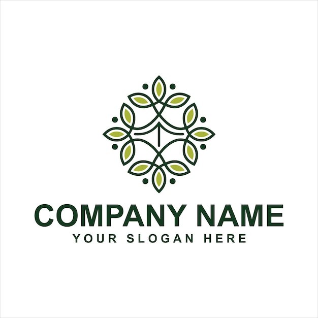 Download Free Green Flower Logo Template Premium Vector Use our free logo maker to create a logo and build your brand. Put your logo on business cards, promotional products, or your website for brand visibility.