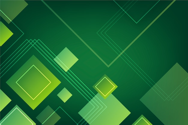 Green geometric abstract background | Free Vector