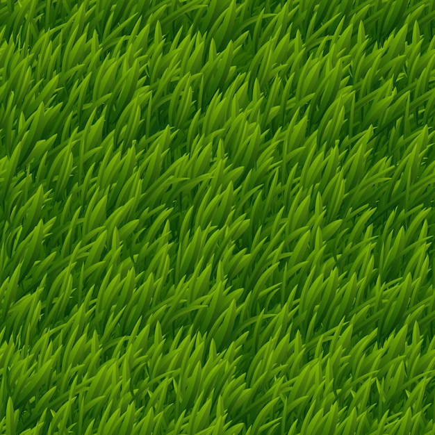 緑の草のベクトルのシームレスなテクスチャ 芝生の自然 牧草地の植物 フィールド自然屋外イラスト 無料のベクター