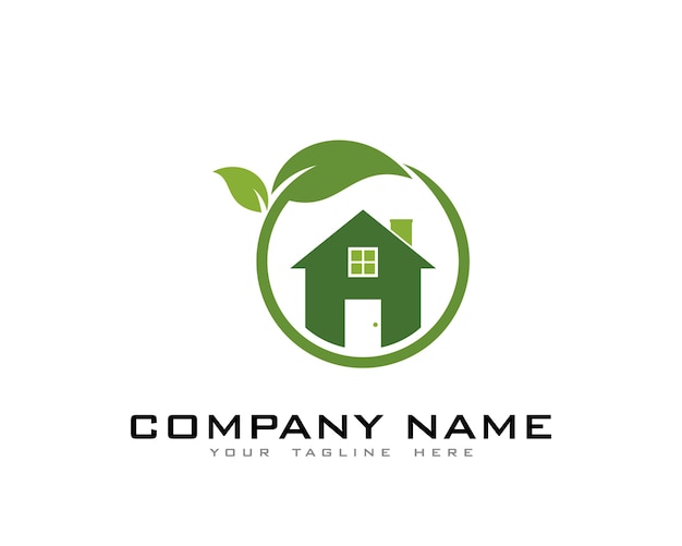 Premium Vector | Green house logo