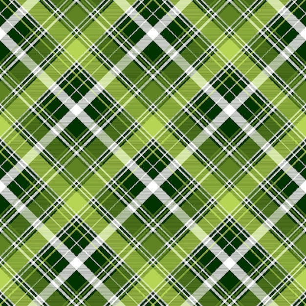 Premium Vector Green Irish Diagonal Abstract Plaid Seamless Pattern