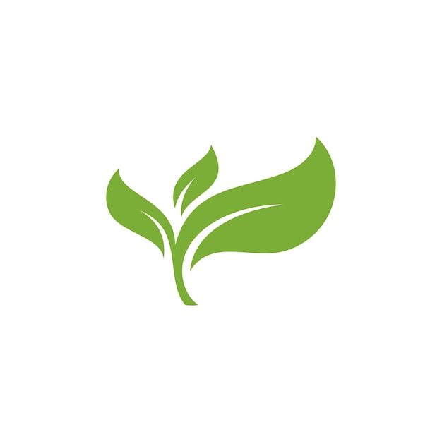 Premium Vector | Green leaf logo icon ecology element vector template