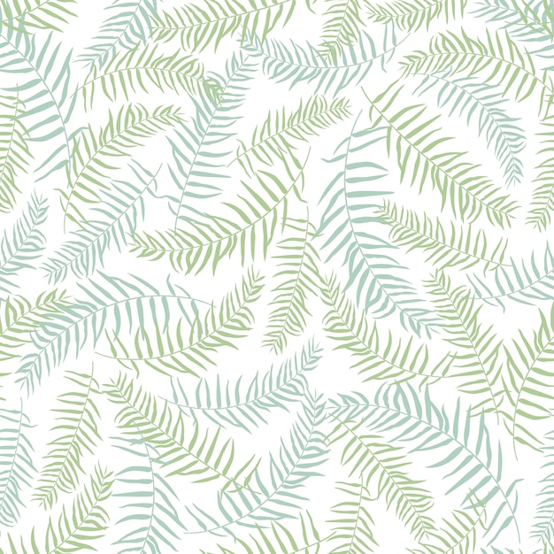 Green leaves pattern background