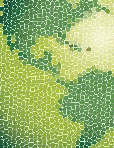 Green map of America made with tiles