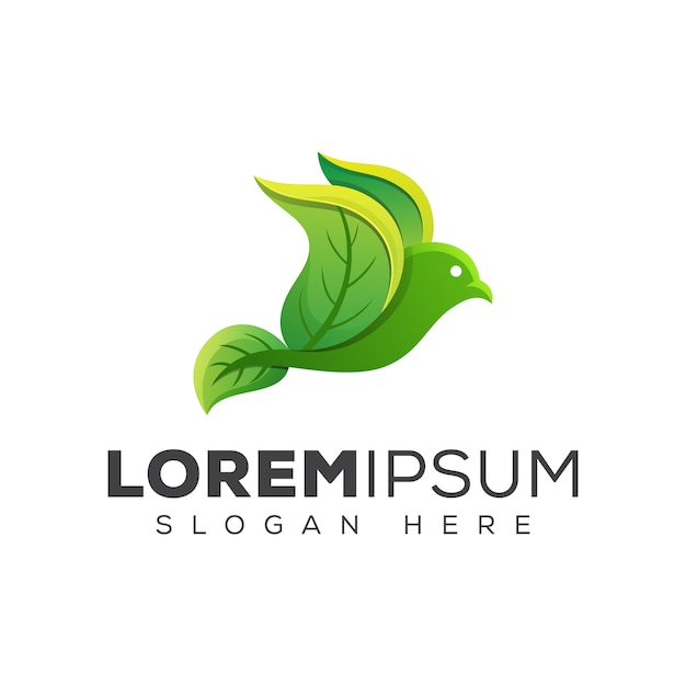 Download Free Green Natural Leaf Bird Logo Flying Bird Leaves Logo Design Use our free logo maker to create a logo and build your brand. Put your logo on business cards, promotional products, or your website for brand visibility.