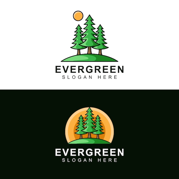 Download Free Green Pine Tree With Sun Modern Logo Design Template Premium Vector Use our free logo maker to create a logo and build your brand. Put your logo on business cards, promotional products, or your website for brand visibility.