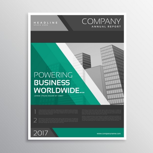 Green professional business brochure