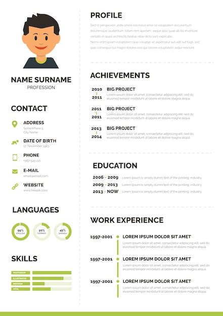 Download Template Cv from image.freepik.com