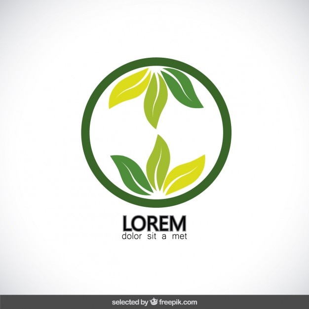 Download Free Green Round Logo With Leaves Free Vector Use our free logo maker to create a logo and build your brand. Put your logo on business cards, promotional products, or your website for brand visibility.