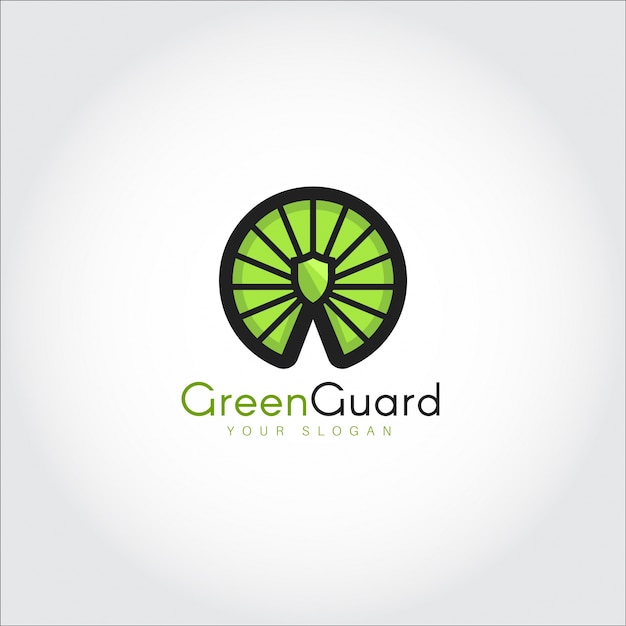 Download Free Green Shield Flat Logo Design For Security Company Premium Vector Use our free logo maker to create a logo and build your brand. Put your logo on business cards, promotional products, or your website for brand visibility.